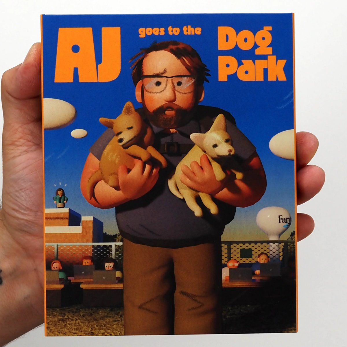 DeclouxJ's tweet photo. The funniest film of this year, AJ GOES TO THE DOG PARK is coming out on Blu-ray this month! And you can watch me on it interview the writer/director Toby Jones for an entire hour. He gets very honest. https://t.co/bVjzg5bsSO