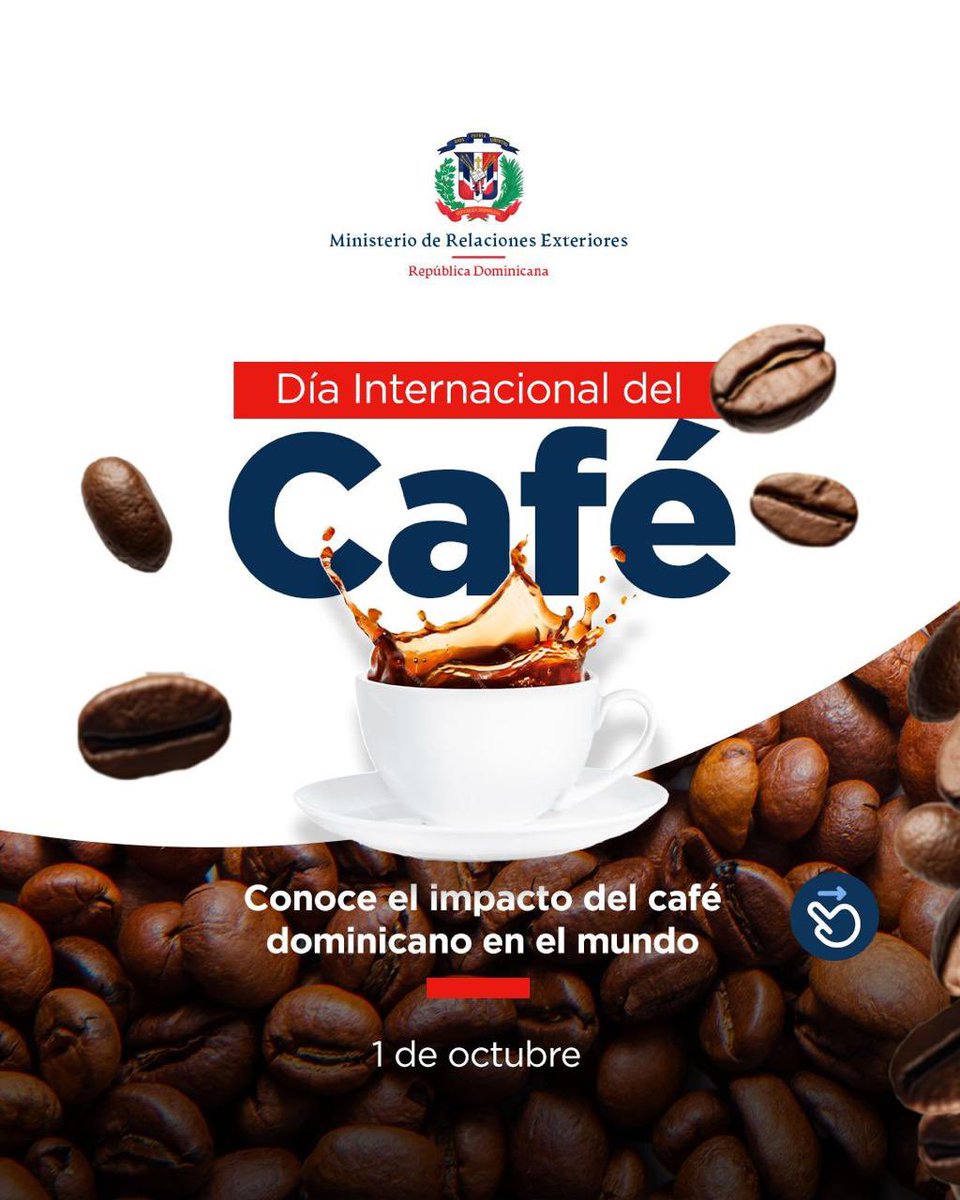 embRDParaguay's tweet photo. Hoy celebramos el Día Internacional del Café ☕🌎, una bebida que une culturas y despierta tradiciones. En República Dominicana es orgullo nacional y sustento para miles de familias. https://t.co/gfthJgywxf