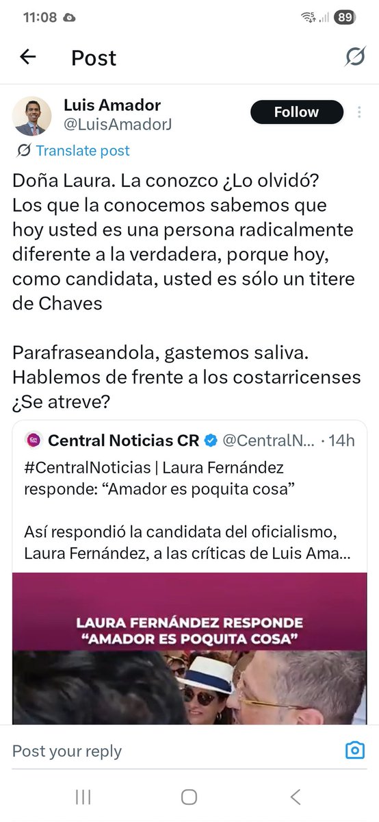 Si ahora como candidatos se ponen a discutir en Twitter, imagínate el diálogo, los acuerdos y el consenso si llegarán al poder.

No es por ahí ni por allá.