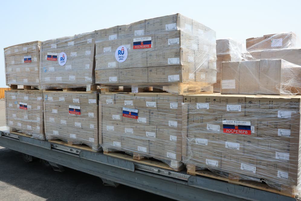 MASSDjibouti's tweet photo. 🤝Djibouti a reçu un don humanitaire de 23 tonnes de la Russie renforçant le plan national de riposte à la sécheresse.
🤝 Cet appui illustre la volonté commune de Djibouti et de la Russie de relever ensemble les défis humanitaires et climatiques
#Djibouti #cooperation #Solidarité https://t.co/QiUkgbVyrS