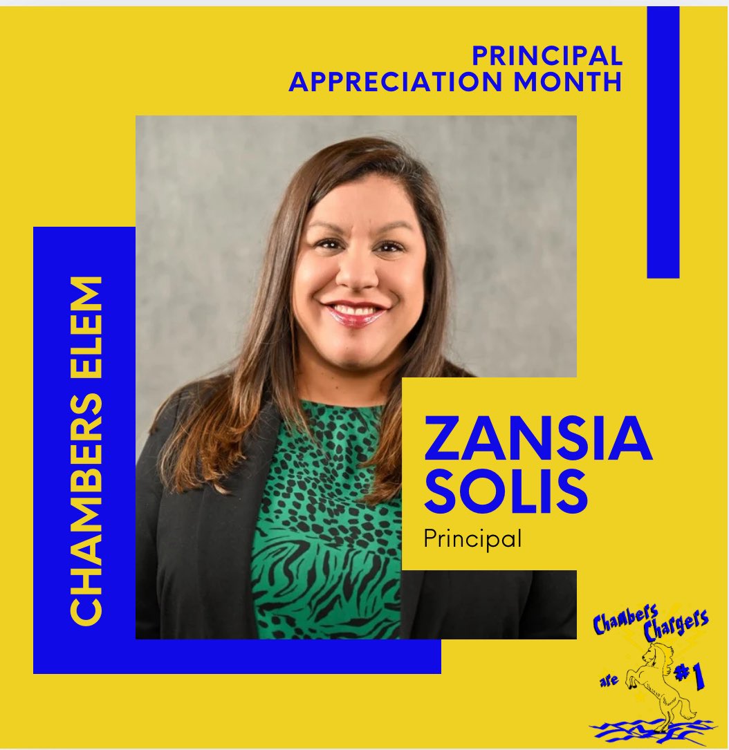 October is #NationalPrincipalsMonth! 🎉 Thank you, Mrs. Solis, for your leadership and dedication! We appreciate you! 💙💛<a href="/zysolis/">Zansia Solis</a> <a href="/AliefISD/">Alief ISD</a>