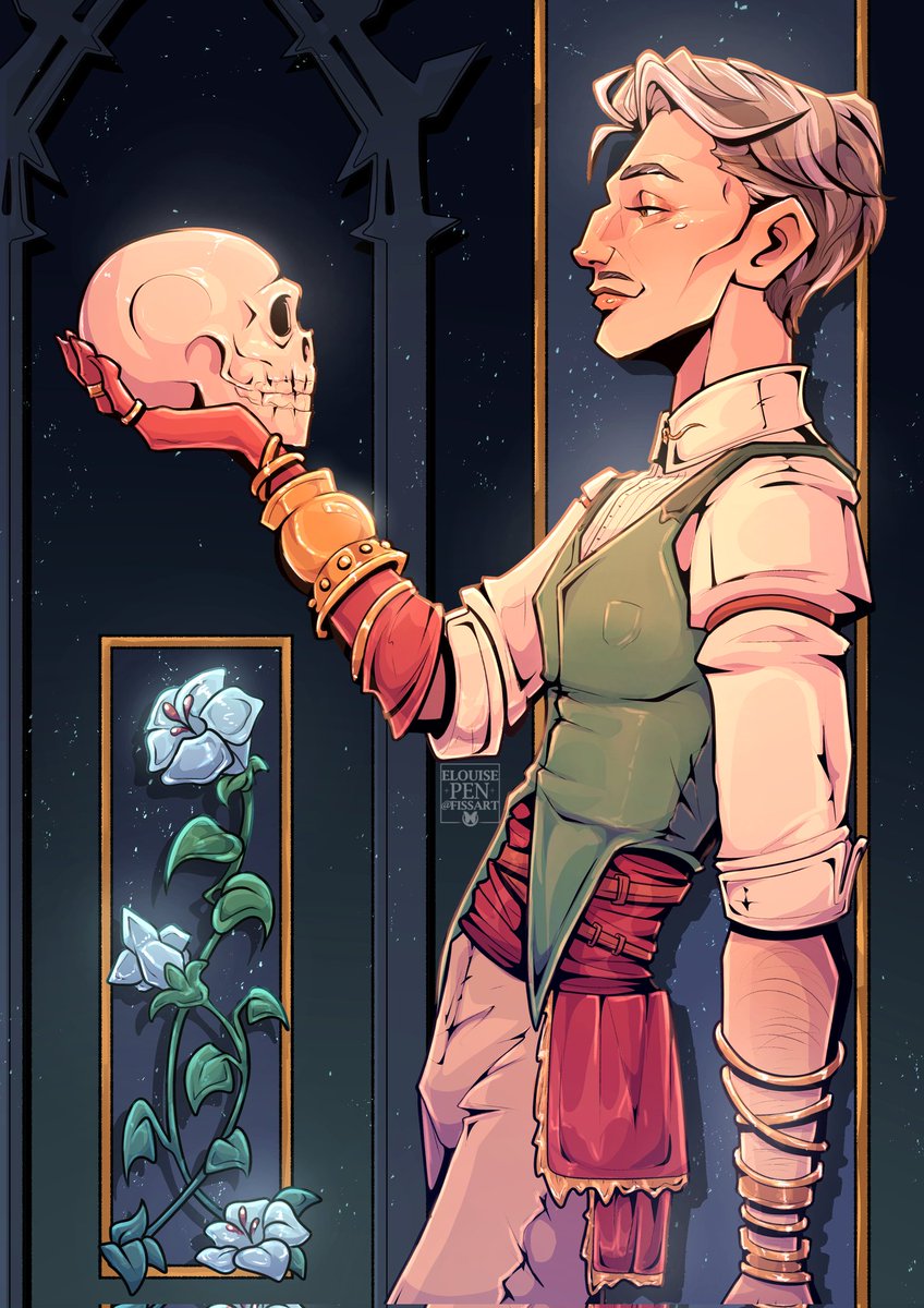 Fissart's tweet photo. Ode To Love 💀
Emmrich my beloved 😔💚
#dragonage #veilguard https://t.co/q7WXk9fMdN