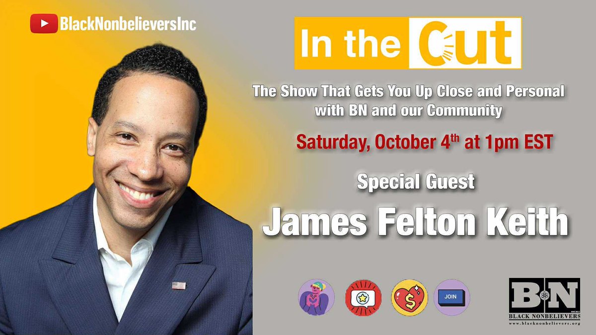 Please join us on Saturday for another exciting episode of ITC! Our special guest will be James Felton Keith (JFK), author, economist, and Congressional candidate for NY’s District 13.

Saturday at 1 pm EST, 12 pm CST!!!

bit.ly/48O7Iam