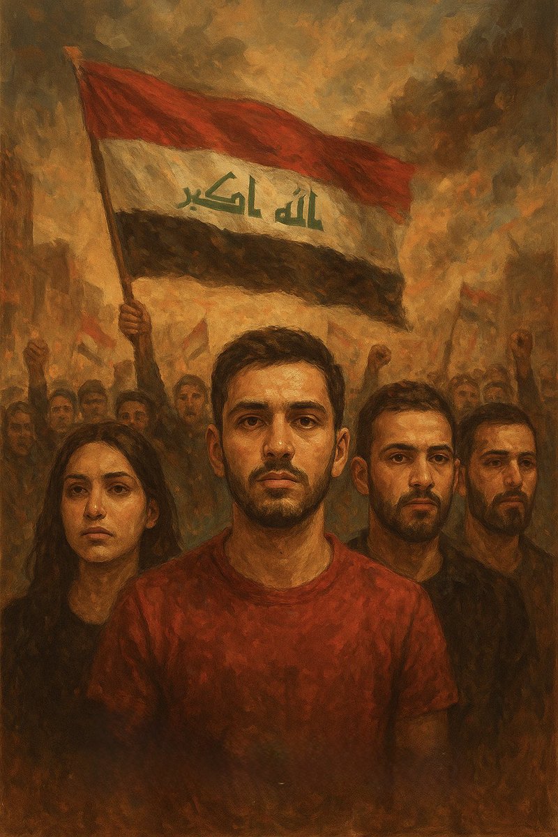 sr1999m's tweet photo. #تشرين_العظيمة تشرين لم تكن مجرّد تظاهرات، بل كانت صرخ�� شعبٍ أراد وطنًا يليق بتضحيات أبنائه.
هي ذكرى الدم الطاهر الذي خطّه الشباب في الساحات في كل ذكرى لتشرين نتذكر الشهداء الذين وهبوا أرواحهم من أجل كرامة العراق، فصاروا أيقونة للفخر والبطولة.
تشرين باقية في القلوب والذاكرة https://t.co/7AjXy5wuFx