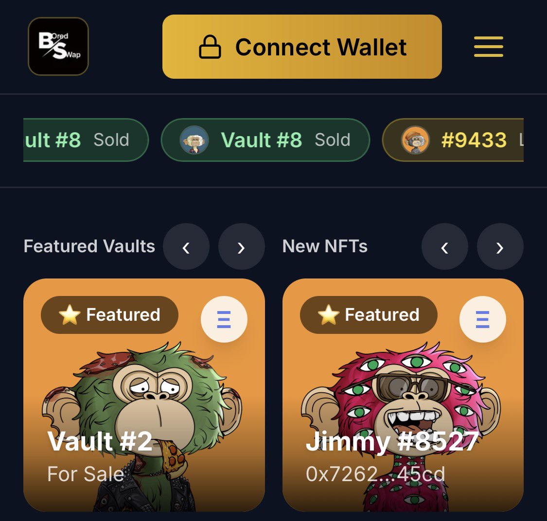 Many people do not realize how revolutionary boredswap.io can revolutionize the lending and borrowing NFTs in the space Just like the way <a href="/token_works/">TokenWorks™</a> work did for fractionalizing NFts .
#apechain <a href="/ApeChainHUB/">ApeChainHUB</a> $ape