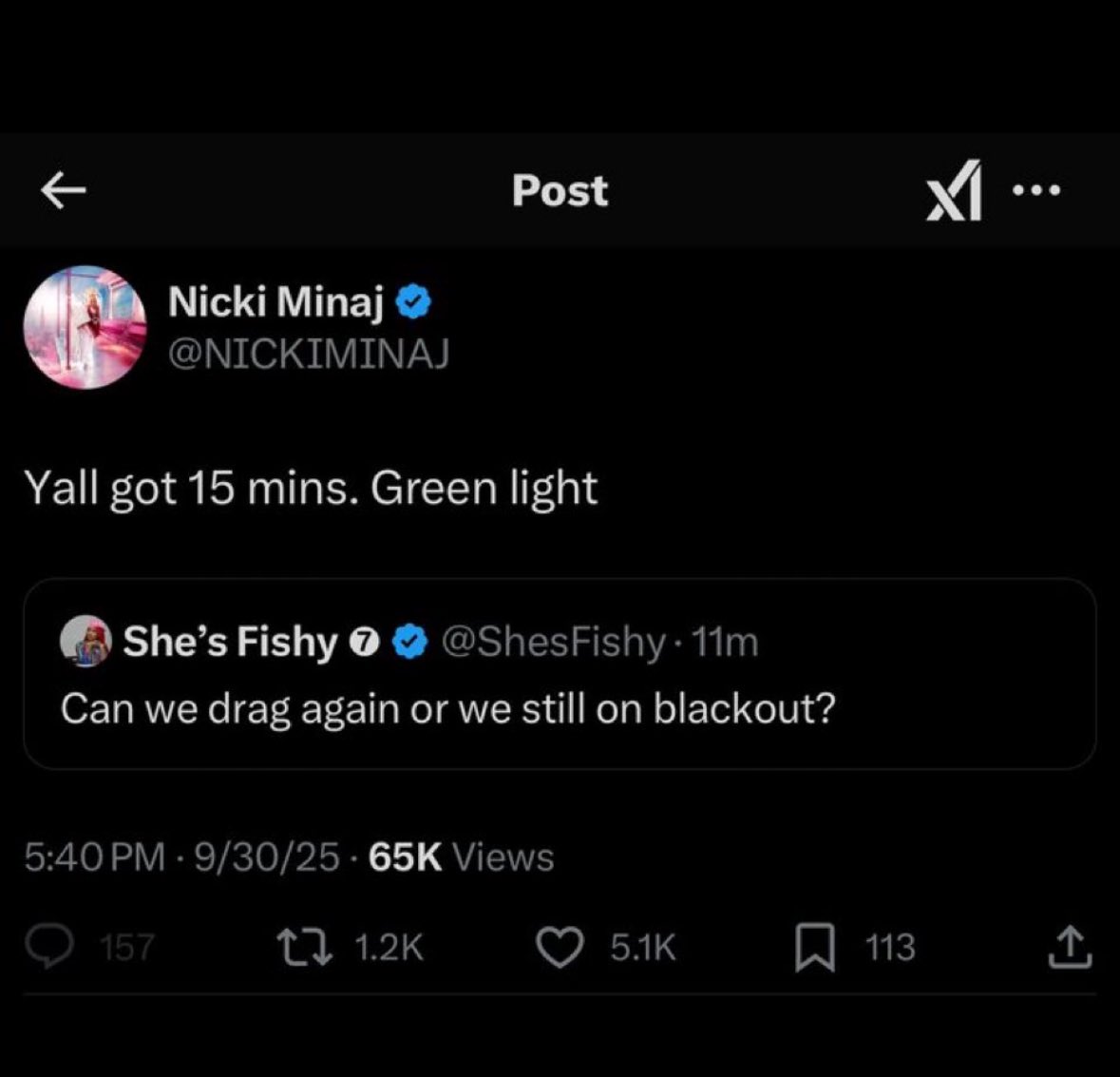 ThereGoTerry's tweet photo. and NOW she’s talking about Jay Z and Beyoncé kids AND instructing her barbz to attack people? This is a CULT. I don’t wanna hear nothing, because this lady and her legion of fools are crazed puppets are possessed. https://t.co/r39FZYiz9h