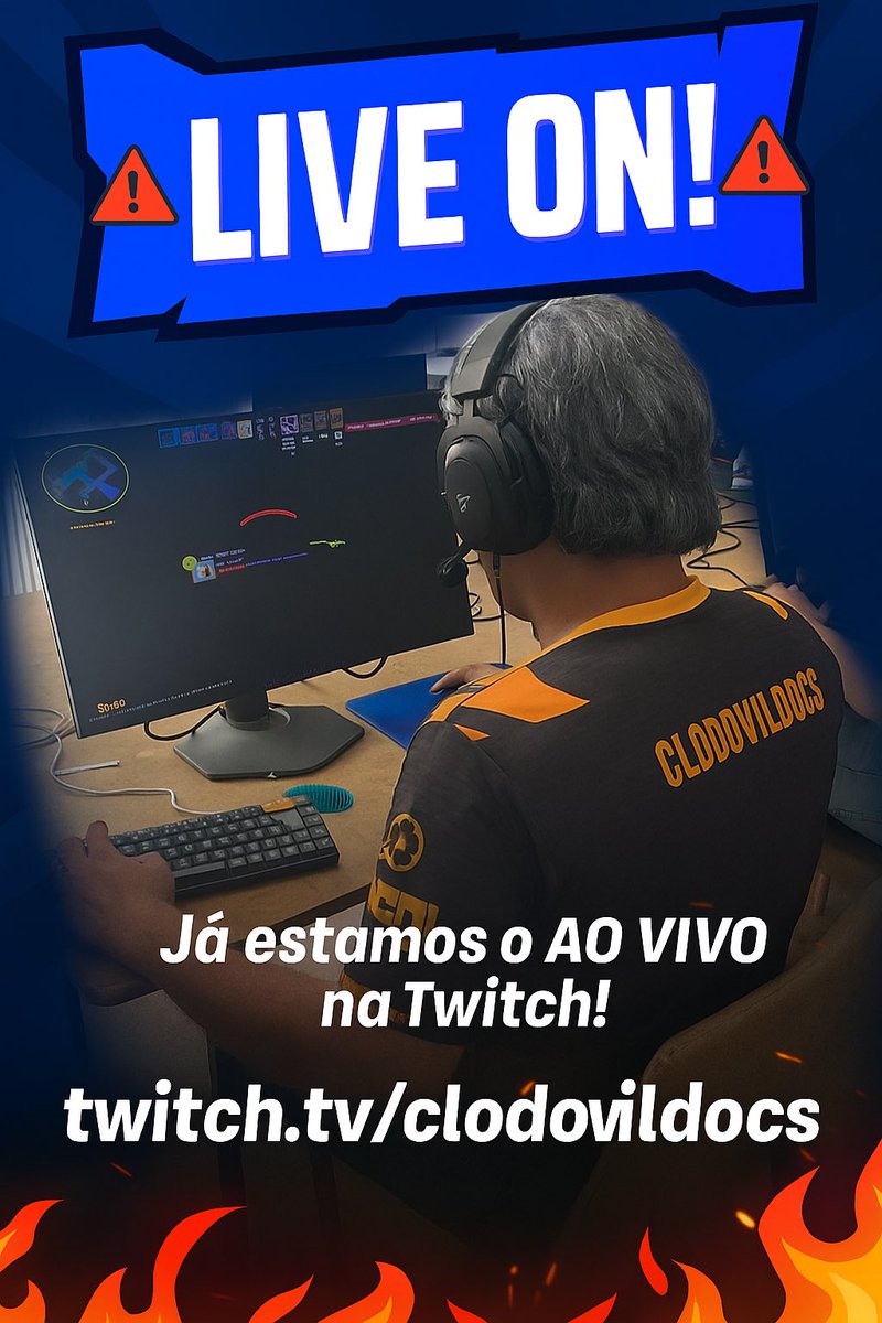 clodovildocs1's tweet image. ⚡ AO VIVO AGORA! ⚡
➡️ twitch.tv/clodovildocs
Vem fortalecer a live, só falta você! 💜