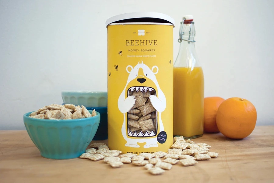 toxel's tweet image. Beehive Cereal Packaging: toxel.com/design/2025/09…