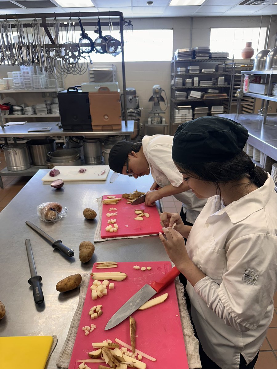 Nicole Creek (@nicolecreek13) on Twitter photo <a href="/TravisRebels/">Travis Rebels</a> Culinary class working on different cutting techniques with potatoes. I definitely could use a little practice with this! Great job! <a href="/AISD_CTE/">Austin ISD - Career & Technical Education</a> <a href="/TravisRebels/">Travis Rebels</a> Culinary class working on different cutting techniques with potatoes. I definitely could use a little practice with this! Great job! <a href="/AISD_CTE/">Austin ISD - Career & Technical Education</a>
