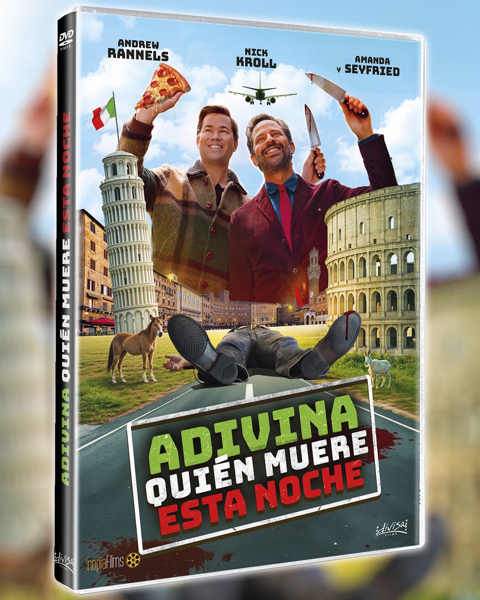DivisaFilms's tweet image. Nada pone más a prueba una relación que la mezcla explosiva de estrés, pánico y pizza recalentada.

🍕Adivina quién muere esta noche🔪

🎬Una comedia negrísima escrita y dirigida por David Joseph Craig y Brian Crano, protagonizada por Nick Krolly  Andrew Rannells.

📀Ya en DVD