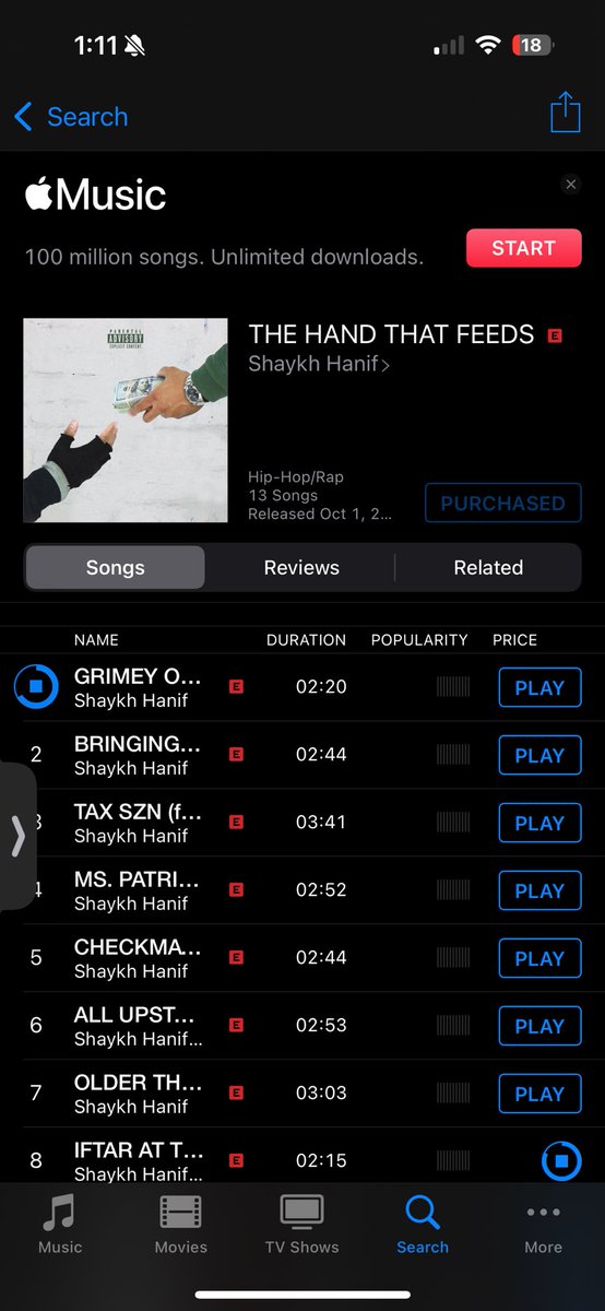 Brand new <a href="/shaykh_hanif/">Shaykh Hanif</a> album!  #TheHandThatFeeds out now! Songwriting is exceptional! Production line up is crazy!! I’m grateful to help w the mixing and mastering at <a href="/KnowhereStudios/">Knowhere Studios</a>  THE HAND THAT FEEDS by Shaykh Hanif music.apple.com/us/album/the-h…