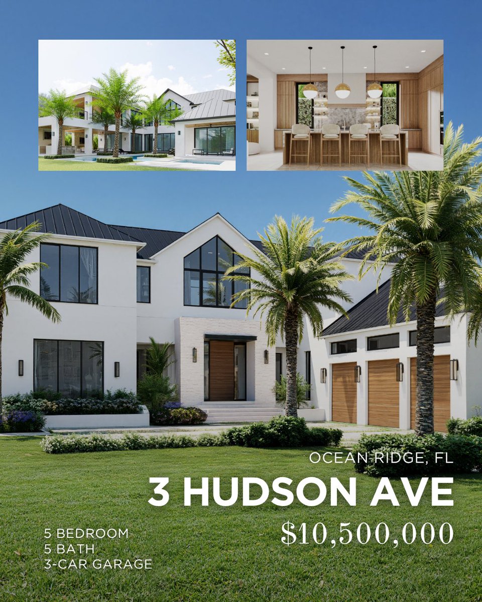 BellaHomesUS's tweet photo. ‼️✨Over $40M in Luxury Listings 
From Ocean Ridge to Delray Beach, Bella Homes is setting the new standard in coastal living. 🌊🌴

🏡 Explore our exclusive collection of brand-new residences designed for those who want it all—style, comfort, and luxury. ✨ https://t.co/dsjEVoDveB