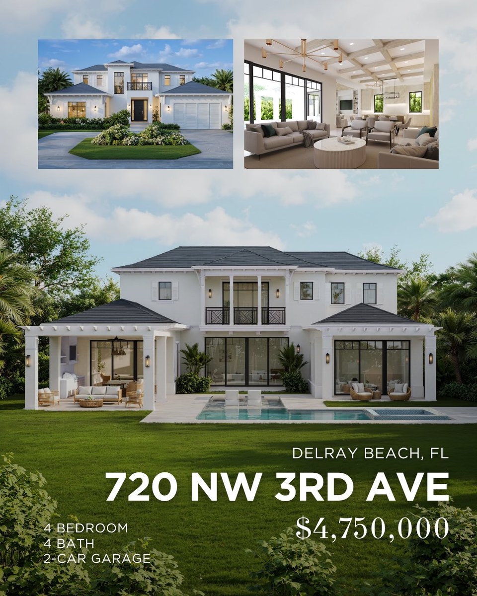 BellaHomesUS's tweet photo. ‼️✨Over $40M in Luxury Listings 
From Ocean Ridge to Delray Beach, Bella Homes is setting the new standard in coastal living. 🌊🌴

🏡 Explore our exclusive collection of brand-new residences designed for those who want it all—style, comfort, and luxury. ✨ https://t.co/dsjEVoDveB