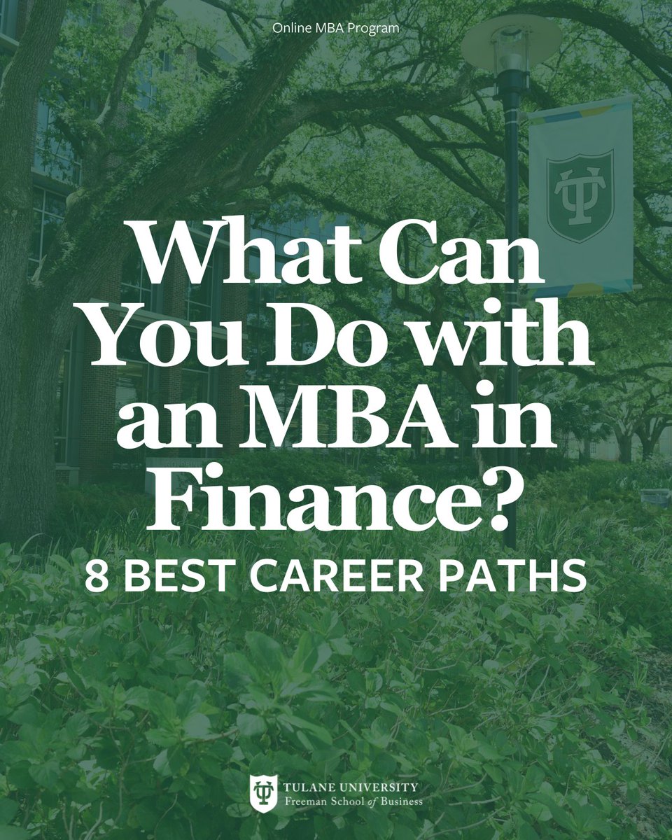 Thinking about leveling up your finance career? Our new article explains how an MBA with a finance concentration blends leadership training with advanced financial strategy.

Read the full article: bit.ly/3KpMB45