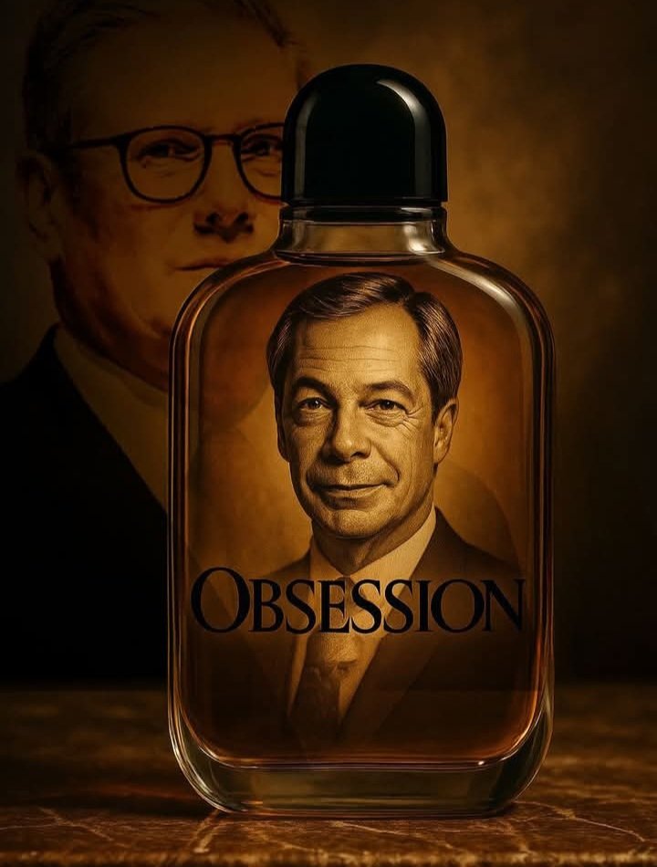 New scent released by <a href="/UKLabour/">The Labour Party</a> <a href="/Keir_Starmer/">Keir Starmer</a> 

#LabourPartyConference 
#KeirStarmer 
#Obsession 
#NigelFarage 
#ReformUK