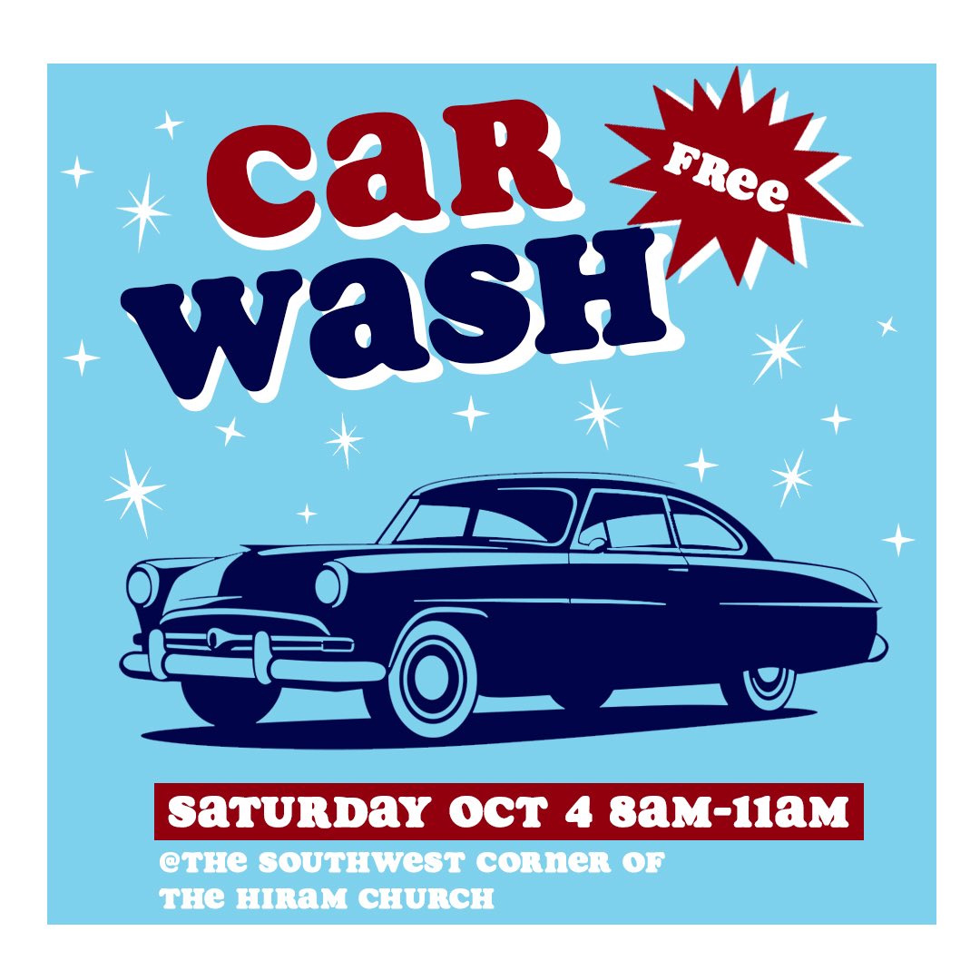Stop by this Saturday for a free car wash ( donations welcomed) 🚗🧼