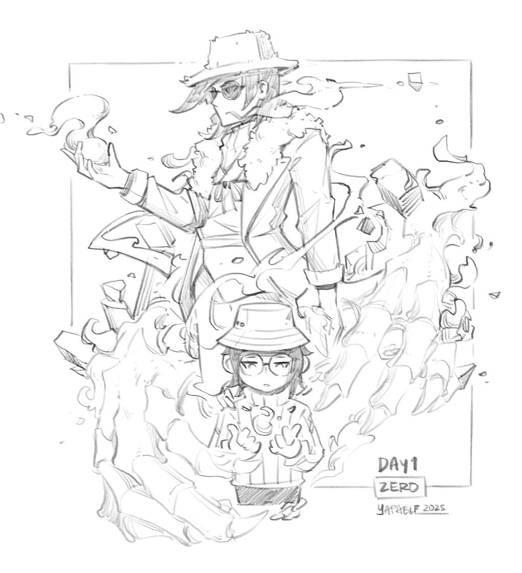 Joshuayapable's tweet image. DAY1: Zero [零] 🎐

Do you believe in destiny?
#Beantober2025