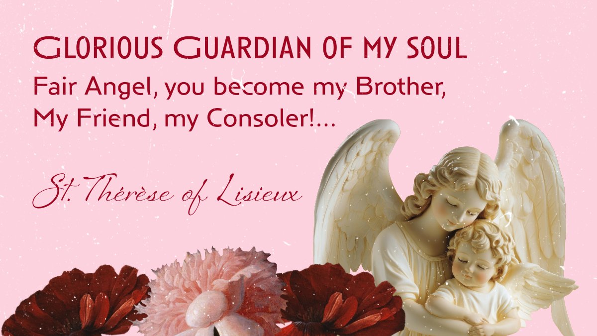 carmelitequotes's tweet image. 🕯️ "Fair Angel, you become my Brother, my Friend, my Consoler." St. Thérèse of Lisieux wrote this poem to her guardian angel in 1897.

🔗 twp.ai/4irflE

#GuardianAngels #CarmeliteSpirituality