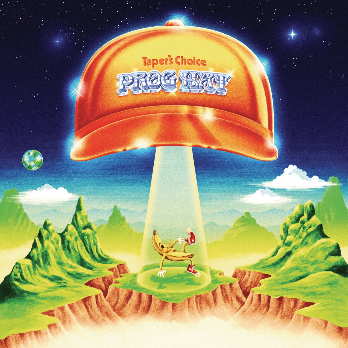 🍌🪐I made the album artwork for “Prog Hat” by Taper’s Choice 🍌🪐