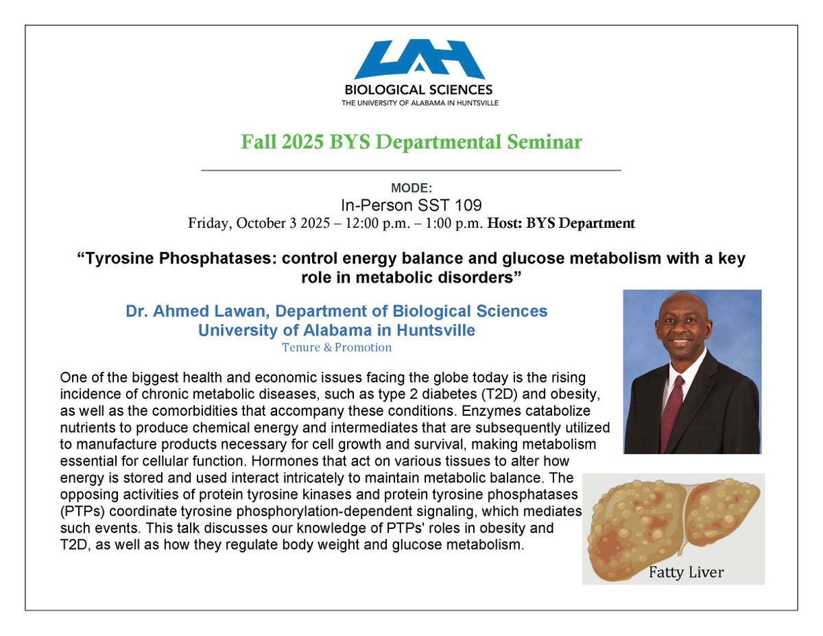 Biological Sciences at UA in Huntsville tweet media