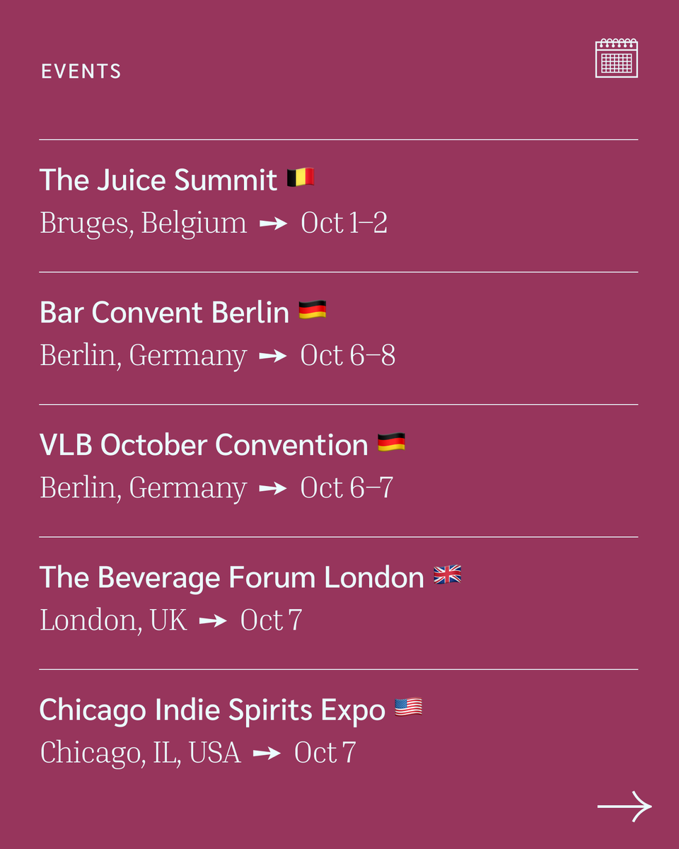 ClaretPlan's tweet image. 🍶 It’s World Sake Day — and October is packed with BevAlc events and cultural celebrations. From Berlin to New York, there’s a lot pouring. 🍷🍺🥂
Check out what’s happening this month👇
#BevAlc #EventCalendar #Oktoberfest #SupplyChainPlanning