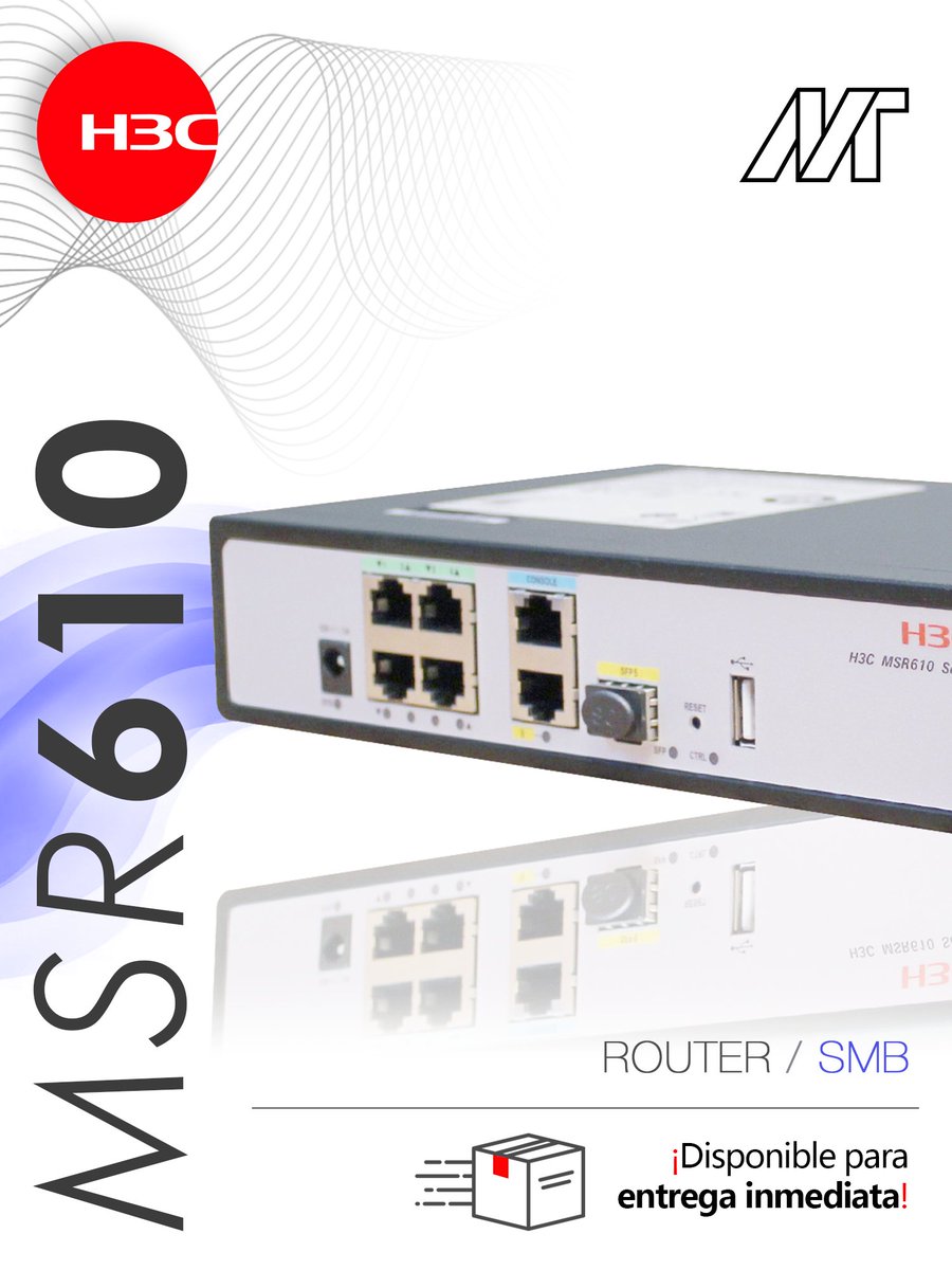 massivetechmx's tweet image. Router MSR610
Portafolio SMB

#h3c #h3cmassivetech #massivetech #router #routing #ruteo #Cloudnet

Somos arquitectos de soluciones tecnológicas. Contáctanos para conocer más sobre nuestras soluciones: 📞CDMX: 52 559275 9710
✉️ info@massive-electronic.mx
@H3CGlobal
