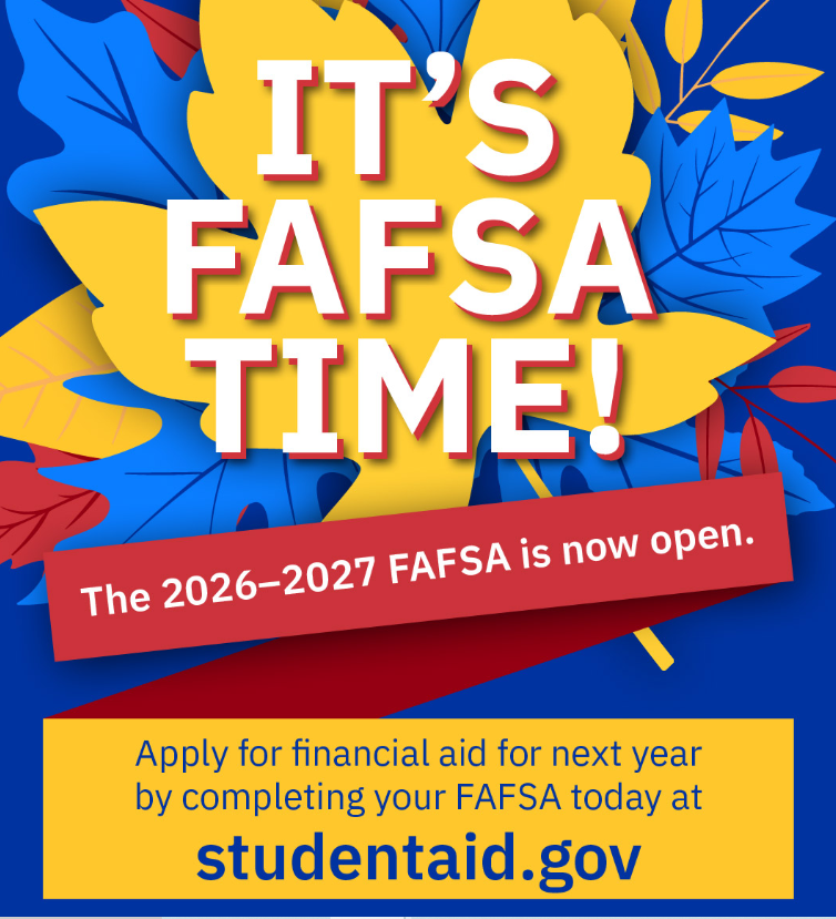 FAFSA is a graduation requirement for all seniors. The 2026-2027 FAFSA application is open as of October 1st. Families must either complete the FAFSA application or complete the non-participation form through ISAC website.
