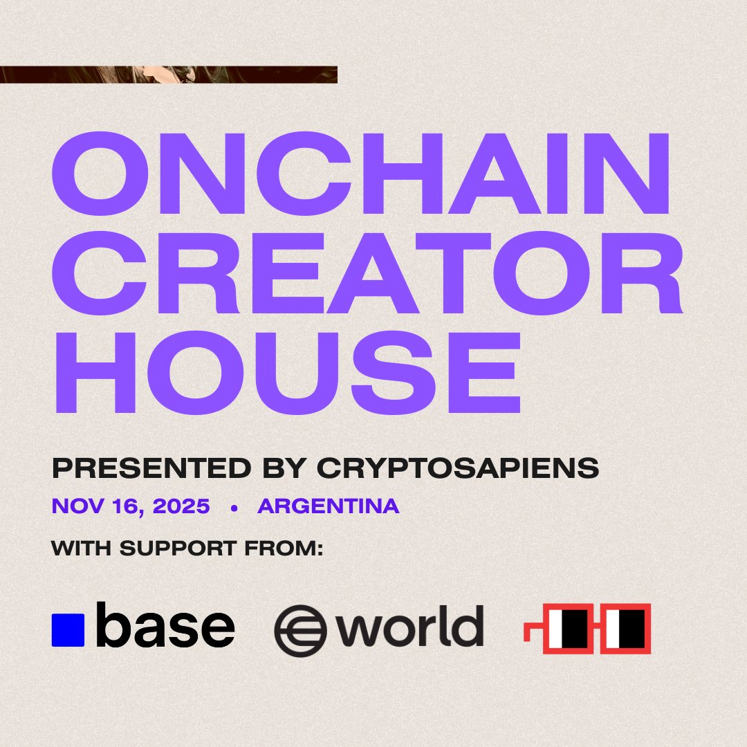 Announcing Onchain Creator House: Argentina 🇦🇷🇦🇷

After successful editions in Denver and New York, we’re bringing the next chapter of our creator residency to Buenos Aires during Devconnect

Onchain Creator House is where creators, brands, and projects come together to