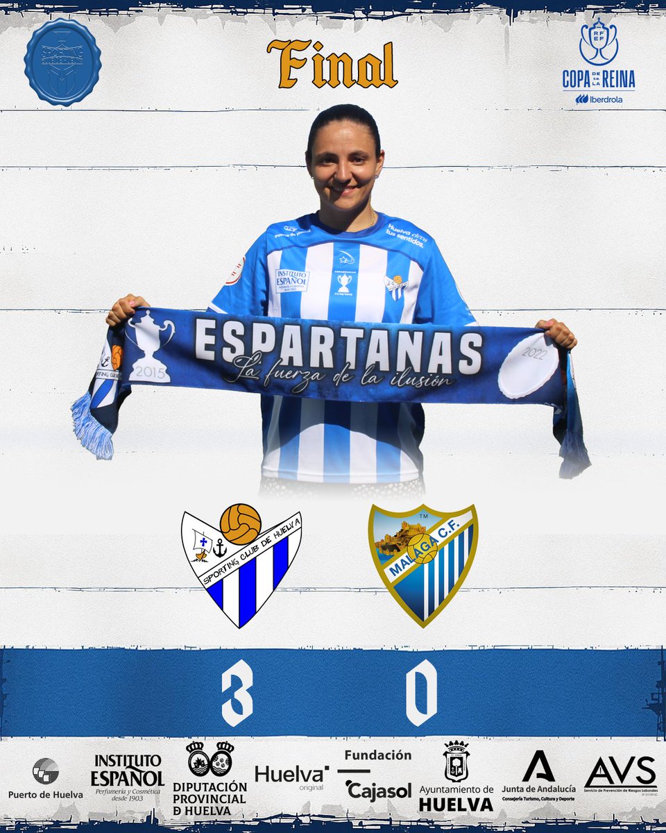 3 - 0 ⏱️90'+3 | Finallllllllllllllllllllllllll finalllllllllllllllllll finalllllllllllllllllll. El Fundación Cajasol Sporting de Huelva pasa de ronda de la Copa de la Reina.

#CopaDeLaReina #CopadelaReinaIberdrola