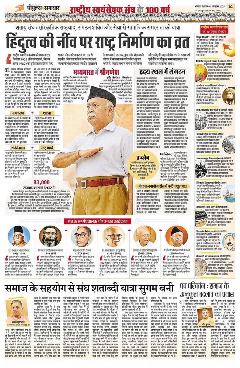 rajendrakachhav's tweet image. शतायु संघ 🚩
भारत मां के उपासक, मातृ मंदिर के पुजारी।
कर रहे मां को समर्पित, संगठन की शक्ति सारी
#OnRSS