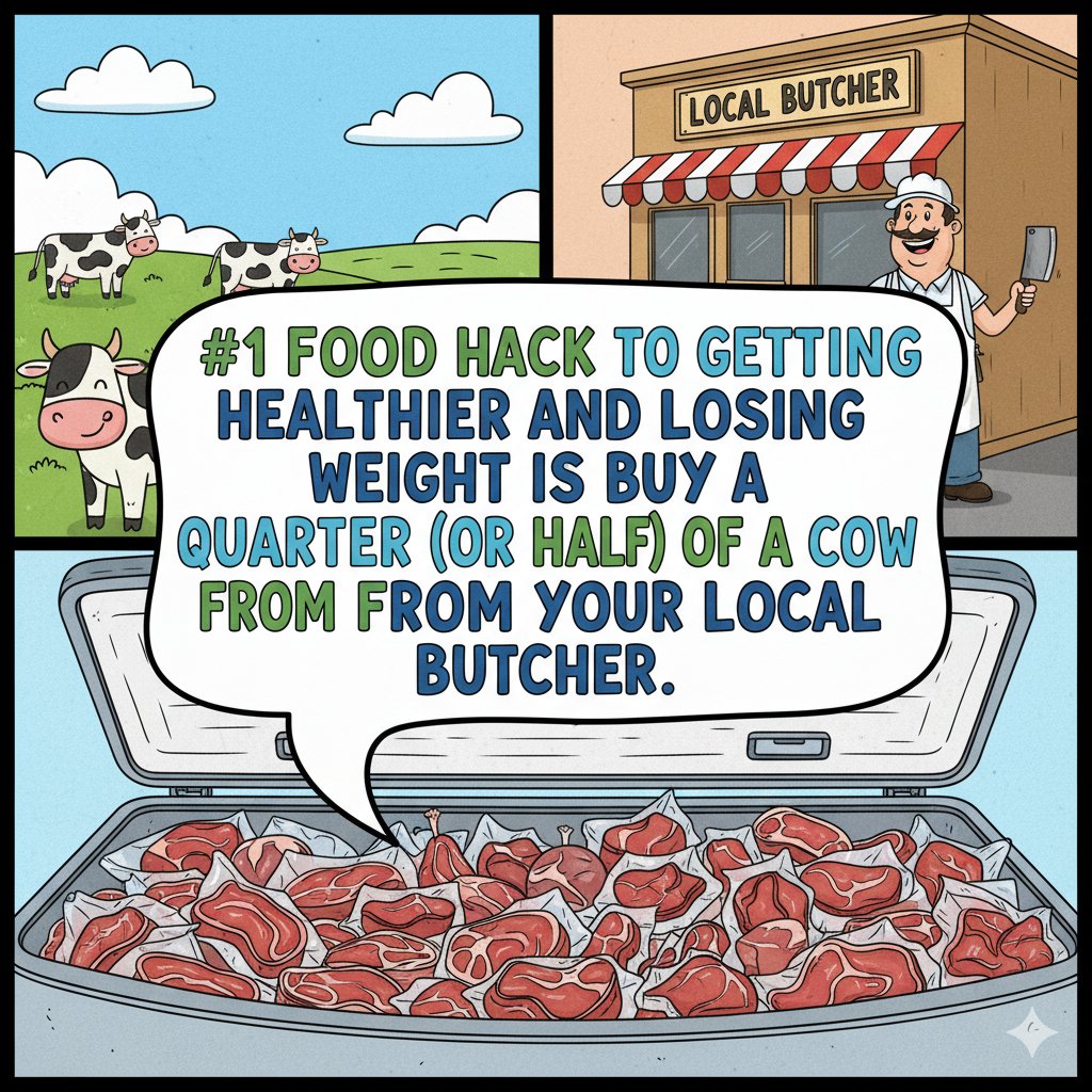 frankwinsights's tweet image. Eat more meat and save a ton of money on groceries.  Plus you&apos;ll never have to worry about not having good food in the house.