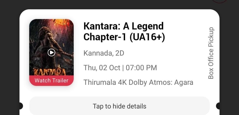 AmbleSagar3507's tweet image. #KantaraChapter1onOct2 
#Kantara2 #KantaraChapter 

Excited for tomorrow at single screen after long time 🥰
