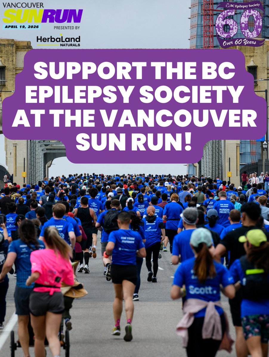 BCEpilepsy's tweet photo. We're a charity partner of the #VancouverSunRun and need your support! Visit https://t.co/LcvrPrIgCS to learn  what you can do like👟join our 10K team as walker/runner,🤲volunteer with us,💳make a donation, or💰create a pledge page #Epilepsy #EpilepsyAwareness #VanSunRun #SunRun https://t.co/6WWA70tjAs
