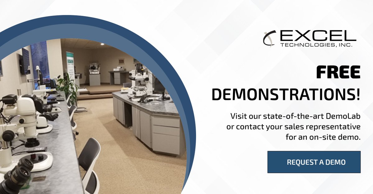 ExcelTechInc's tweet image. Not sure which materials preparation and optical products are right for your application? Excel offers product demonstrations on-site, online, and in our showroom. Contact us today to schedule a demo! Click here: bit.ly/3ayjEkT #microscopy #metrology #microscope