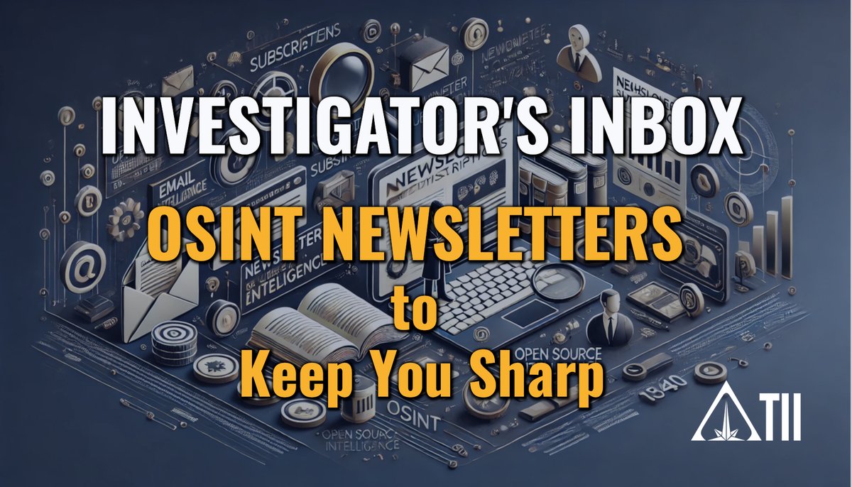 📩 #OSINT moves fast — new tools, threats &amp; tactics daily. The right newsletter keeps you sharp, informed &amp; ahead.

We’ve curated trusted picks (including our very own at Toddington International) to sharpen your edge.

👉 Read more: toddingtonint.substack.com/p/the-investig…

#DigitalIntelligence