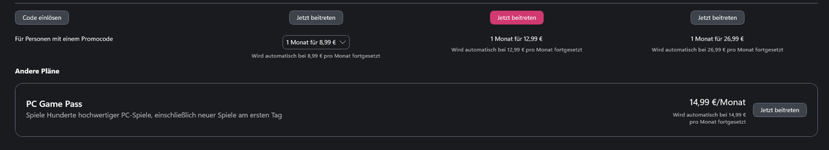 Massel84's tweet photo. @XboxDACH Es gibt immer noch einen Plan mit allen Spielen ohne Ubisoft+ und Fortnite, aber etwas versteckt (für 15€). Ich habe das mit den Filtern bei den Games geprüft. Ultimate und PC Game Pass unterscheiden sich nur um 10 Games https://t.co/Xwz11Wvddq
