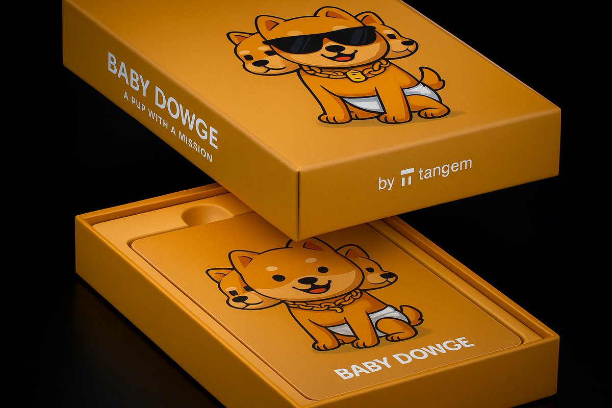 Winners are in! 🎊
This is only the beginning. Tangem + retail + revenue buybacks = real growth for our ecosystem.
<a href="/BengDathan/">Dathan Eldridge ❇️🔺@DJI6930 @BabyDowge</a> <a href="/DavidFrabutt1/">David Frabutt ❇️🔺</a> <a href="/SakuraRin23/">Elie RN</a> <a href="/NostreDominus/">NOTa925</a> <a href="/Moland240/">Om_Kerat</a> 
#babydowge #Uptober