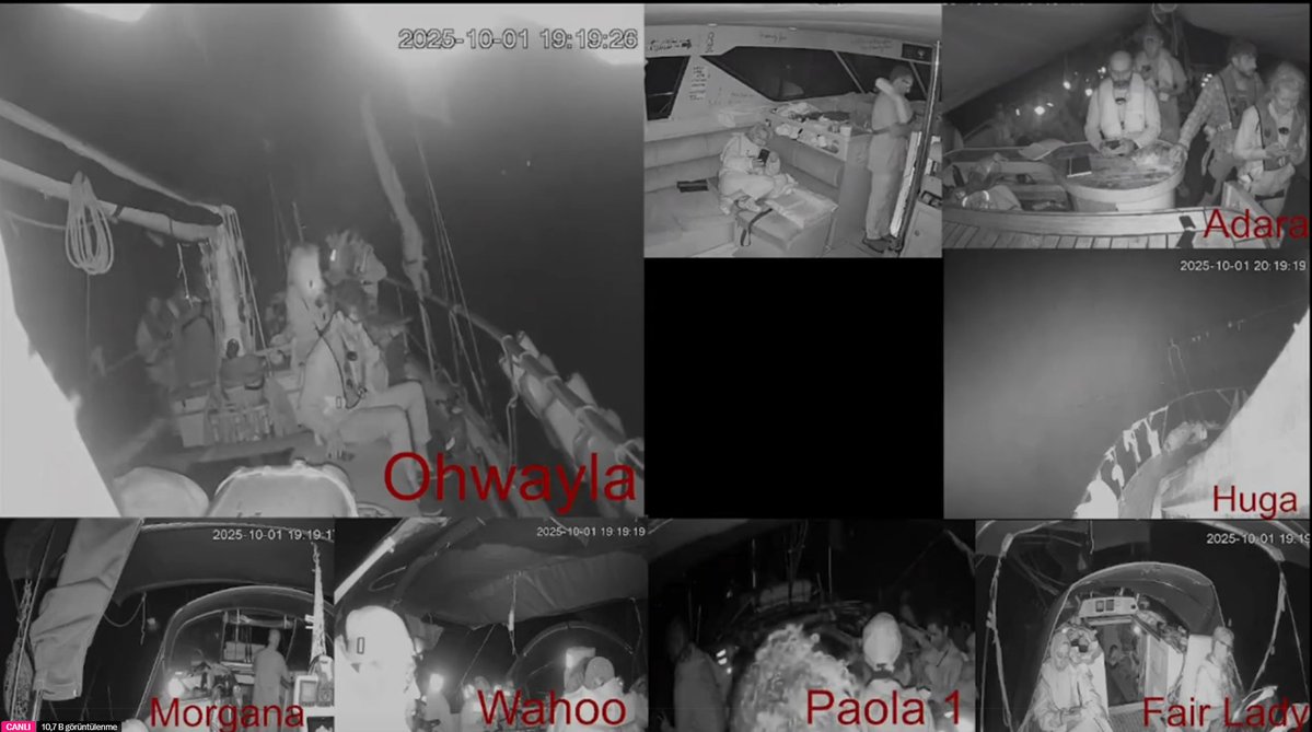 ⚡🚨🇵🇸 #BREAKING : 

 The #SumudForGaza Flotilla has been placed on maximum alert ahead of a potential Israeli intervention.The entire crew gathered on deck and donned life jackets.