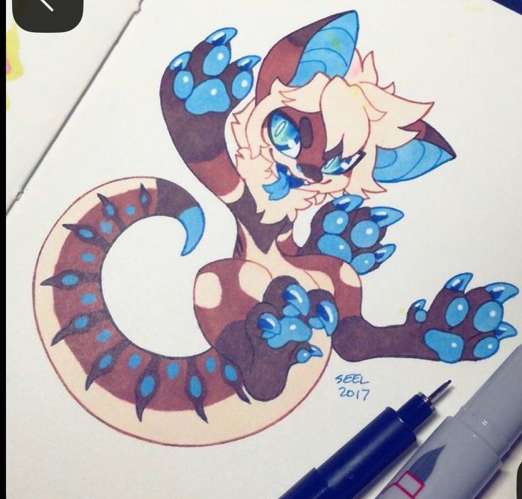 Marspython22's tweet photo. @delsify Okay so no disrespect but.. you could have atleast said you got influence from an artist. 
I don’t have the exact photo but, the character you got was copied from them. The artist is @seelnose credit them atleast. https://t.co/eCRuV6Ldym