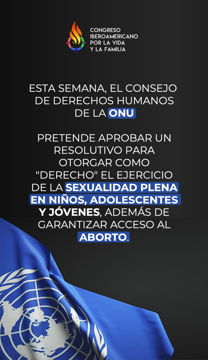 Esto promueve la hipersexualización de los menores, abortos "confidenciales" como derecho humano, ignorando la soberanía nacional.
Ya estamos trabajando con la UIPC para lograr un freno a la aprobación de esta iniciativa. #PorElAlmaDeAmérica
NOTA: bit.ly/46uWZQS