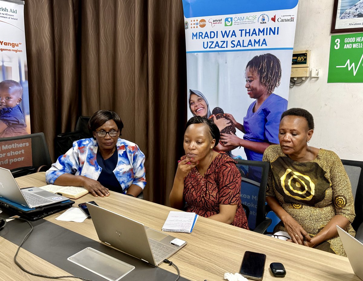 TanzaniaMidwiv1's tweet photo. π When midwives connect, impact multiplies!
Yesterday #TEAMTAMA joined our twins @Canadamidwives & SSNAMA in a powerful South-to-South Exchange under the @UNFPA-led HR4SRH & SGBV project.
π‘ Stronger bonds. Smarter strategies. A united voice for nurses & midwives across Africa. https://t.co/vImalzTRwJ