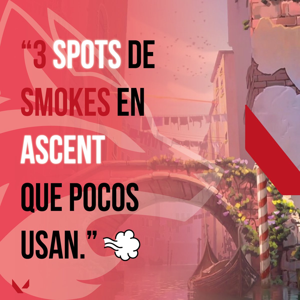 ZREsports_'s tweet photo. 💨 ¿Quieres sorprender en 𝘼𝙨𝙘𝙚𝙣𝙩? 🔥
Te traemos 𝟯 𝗦𝗽𝗼𝘁𝘀 de 𝗦𝗺𝗼𝗸𝗲𝘀 que casi nadie usa y que pueden darte la ventaja en tu próxima partida 👀.
🚀 Sube de nivel tu juego y domina el mapa como un proplayer.

𝗗𝗲𝘀𝗹𝗶𝘇𝗮 el carrusel y aprende los 𝗦𝗽𝗼𝘁𝘀. 👉

#VALORANT #TipsValorant #Ascent #Smokes #Esports #Valorant #ValorantLatam #EsportsLatam #GamingMX #RiotGames #Viral #VALORANTMasters #JuegaConEstilo #GamingCommunity