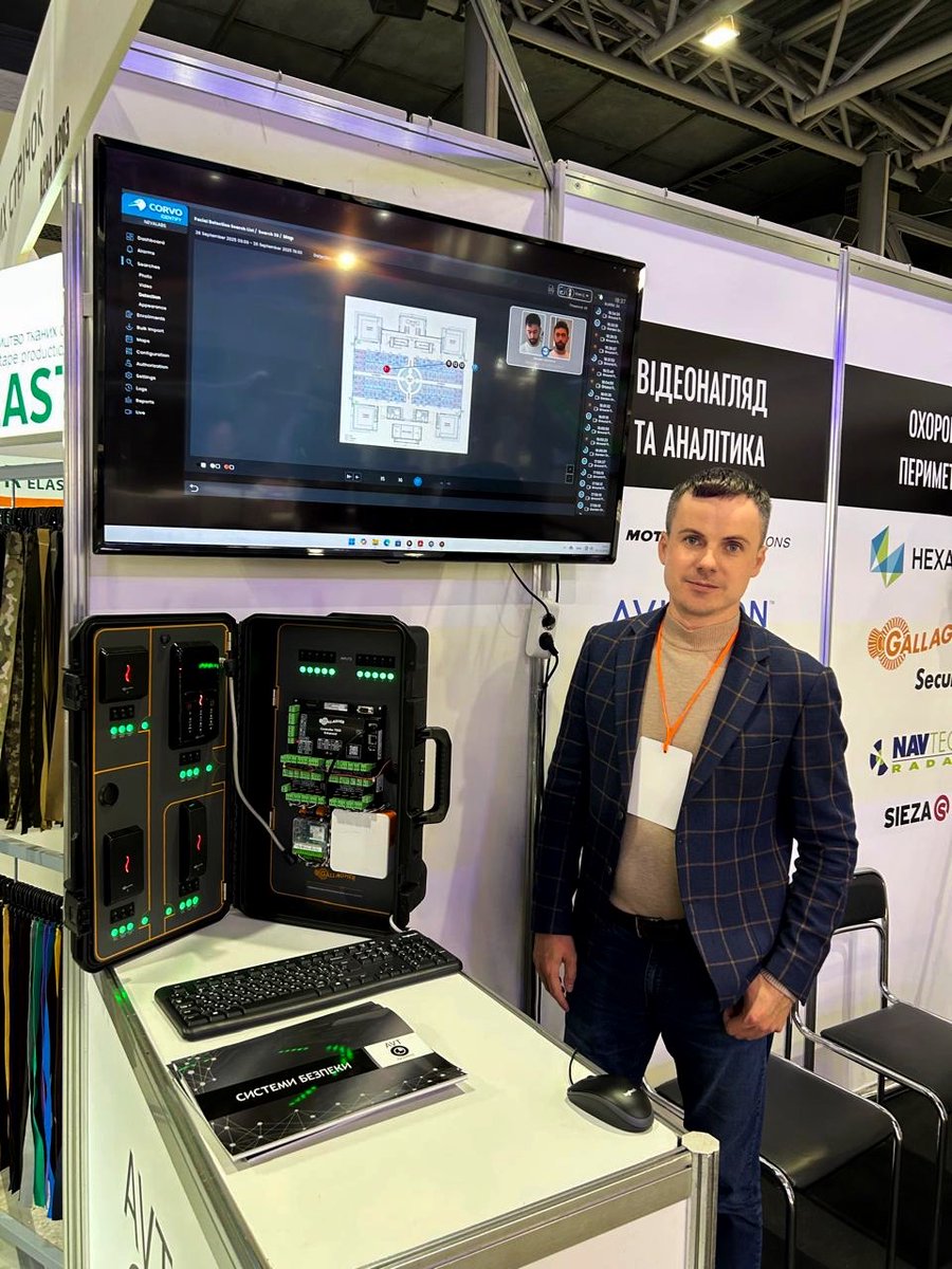 Nevalabs's tweet photo. 🔷 Corvo Identify showcased by AVT Systems at Security 2.0 in Ukraine
We’re delighted that our partner AVT Systems featured Corvo Identify at their booth during the Security 2.0 exhibition in Ukraine.
👉 Learn more: https://t.co/MZfaPeABNs
#Nevalabs #AVTSystem #AI #SafeCities https://t.co/fdLPDnu7Iw