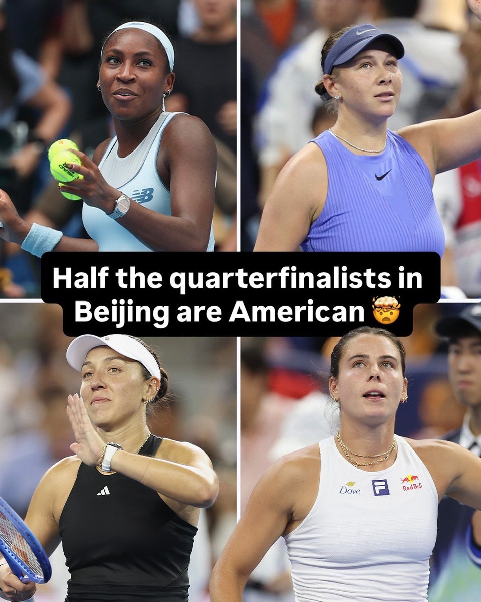 TennisChannel's tweet image. The American women are dominating in Beijing 😮‍💨 

#2025ChinaOpen