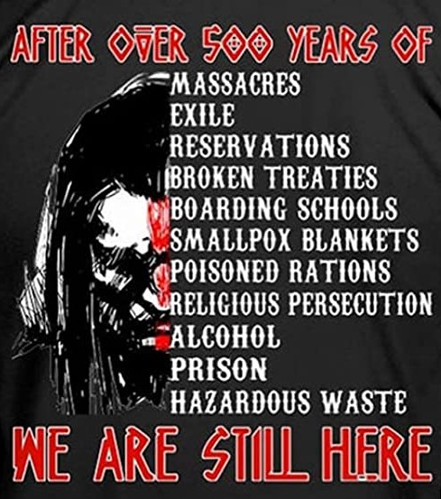 <a href="/elonmusk/">Elon Musk</a> They said the same thing about Native Americans! We are still here!