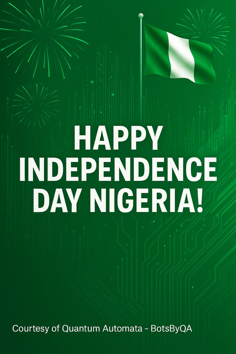 We see you our faithful from Nigeria!

Happy Independence Day 🇳🇬🤗