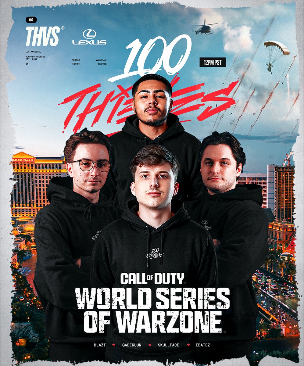 Dropped into Vegas 🪂

World Series of Warzone is HERE!

Let's be great. #100T