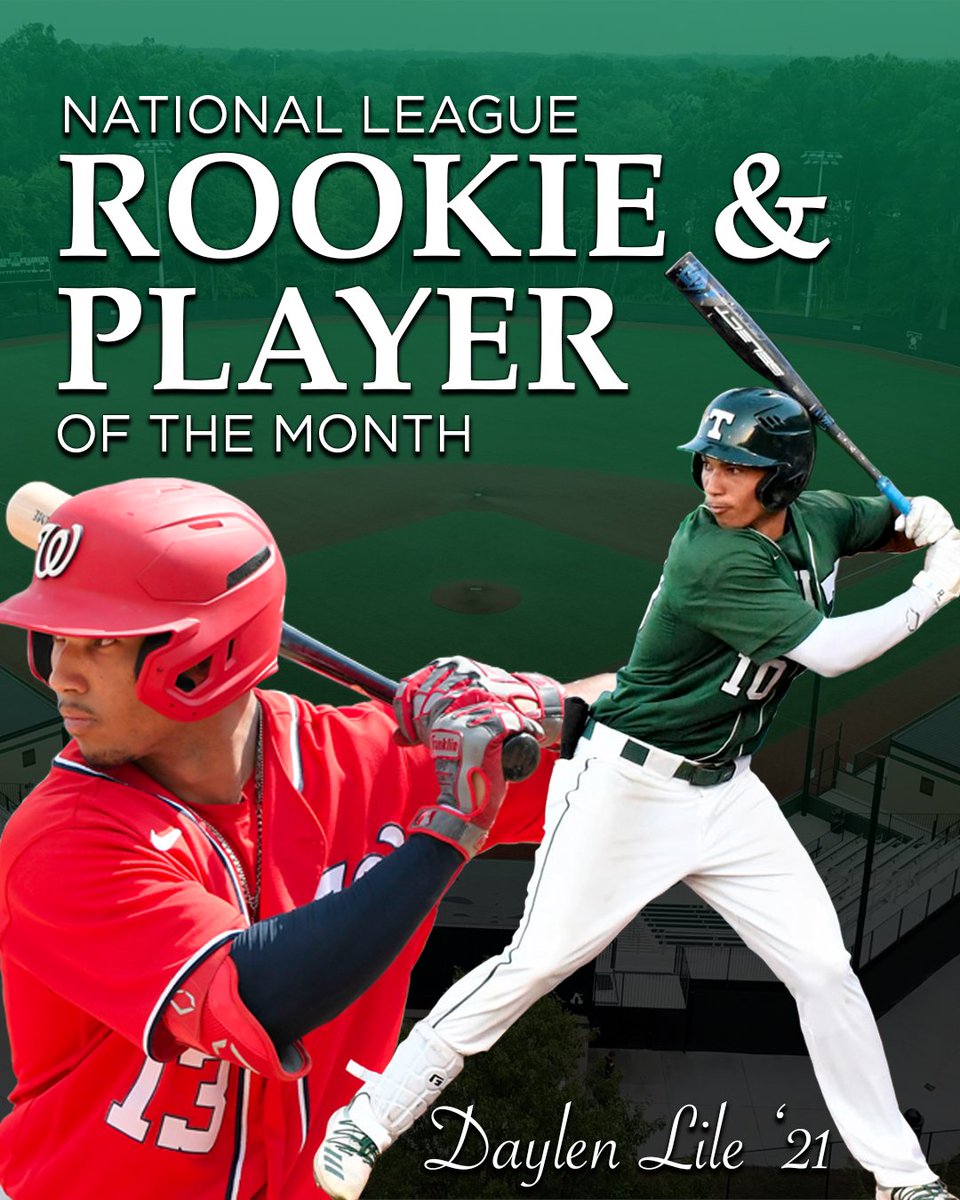 GoRocks's tweet image. Congratulations to Trinity Alum Daylen Lile ’21 for being named the National League Rookie AND Player of the Month for September! Daylen became just the 11th player in Major League Baseball history to earn both honors in the same month. Congrats, Daylen! Trinity Forever!