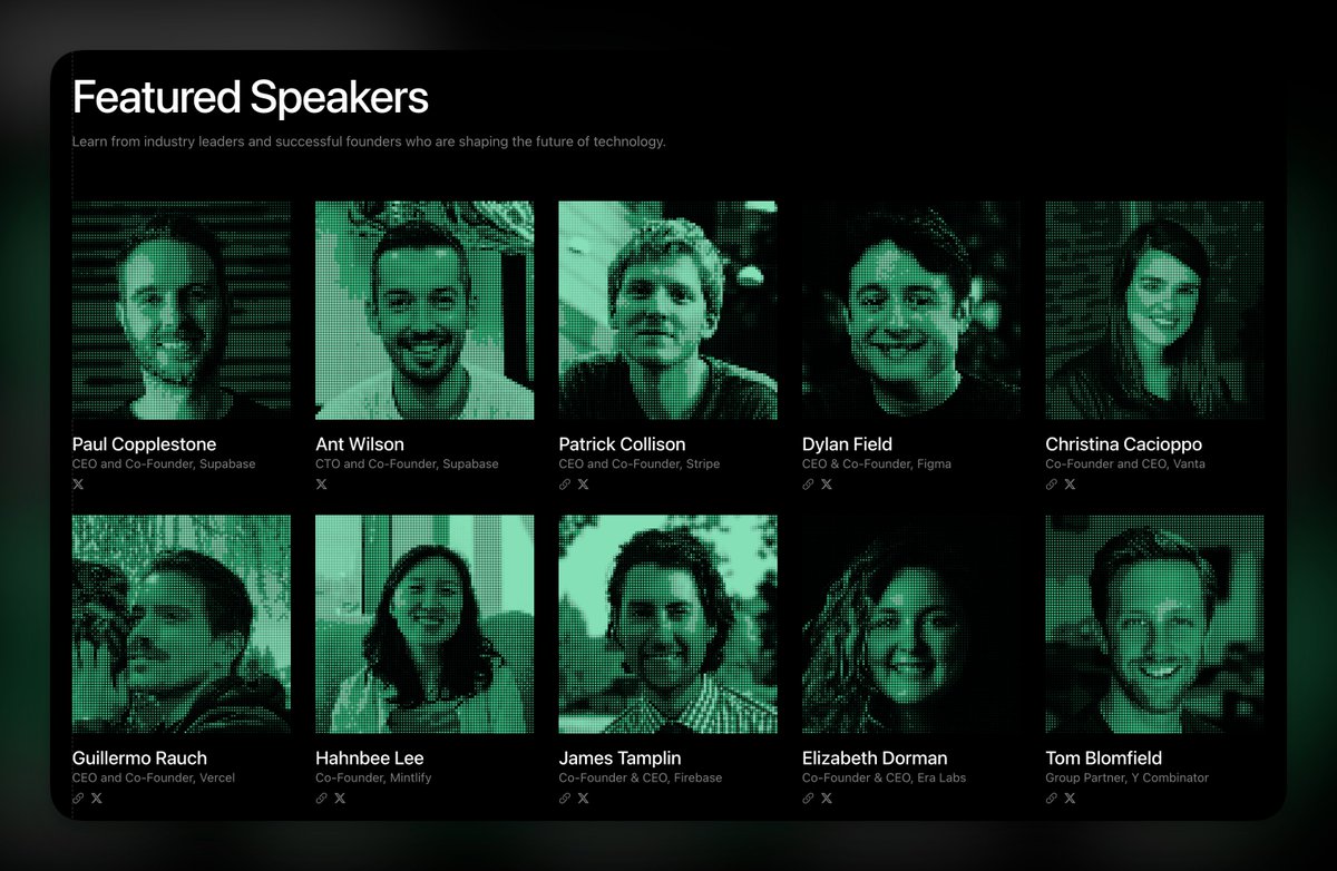 alwaysunday's tweet image. We're headed back to SF for @supabase's first user conf at @ycombinator on Friday. Look at this killer lineup 🎉
We're sticking around through Tech Week so let's hang if you're around!