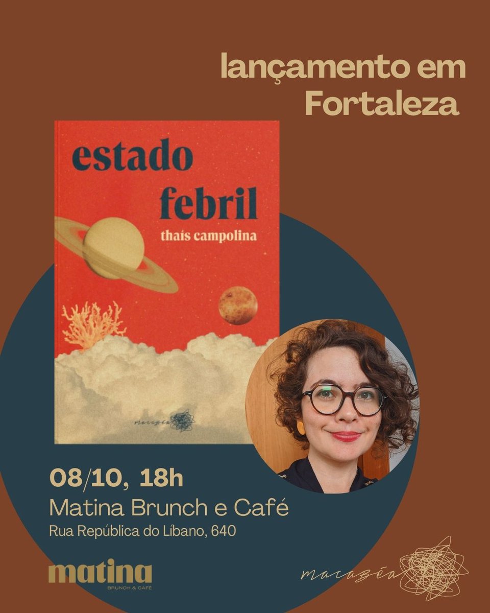 E eu que inventei de fazer um lançamento do meu livro "estado febril" em Fortaleza agora em outubro?